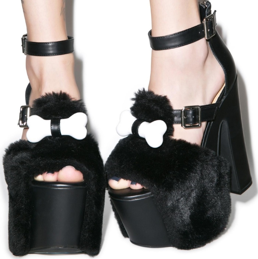 Size 10 Bad To The Bone Dolly Bae Platform Heels